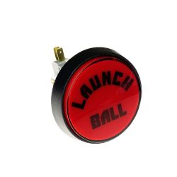 Red "Launch Ball" Button - 12 volt LED Lamp